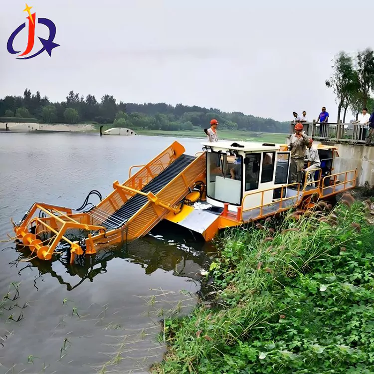 Perahu Pemotong Hyacinth Lan Duckweed